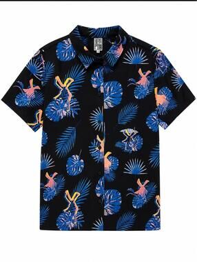 Dutch Bros Tropical Button Up Shirt Women’s Medium 🌴